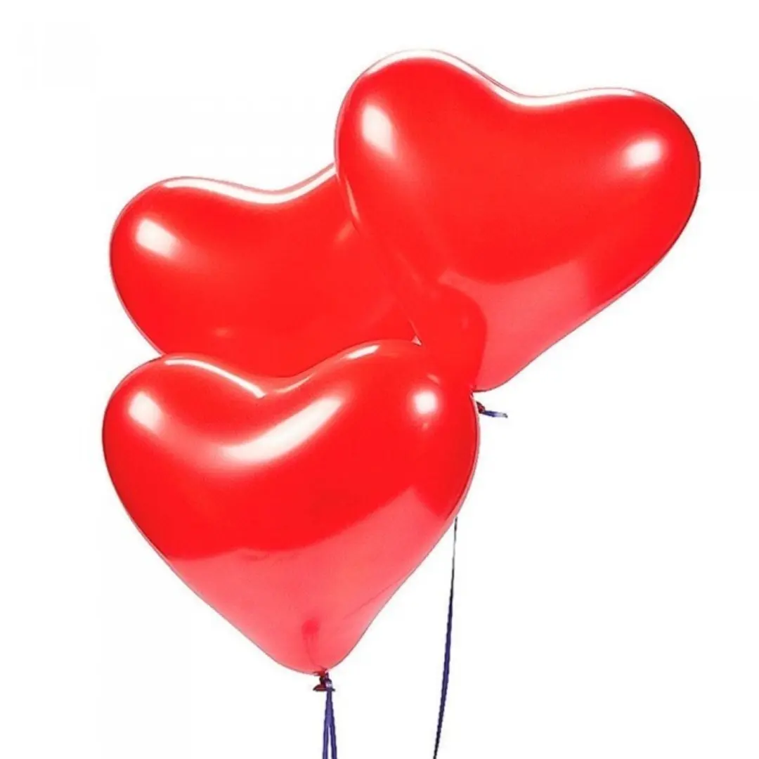 Globos látex corazón 12un