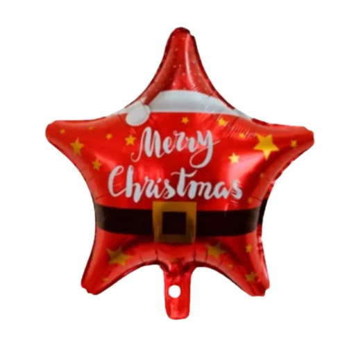 Globo 45cm estrella navidad un