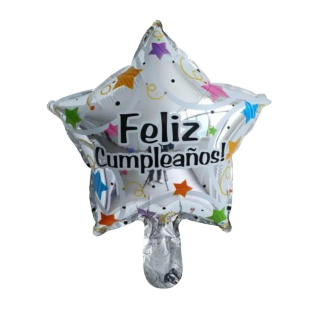 Globo 22cm FC estrella plateada un