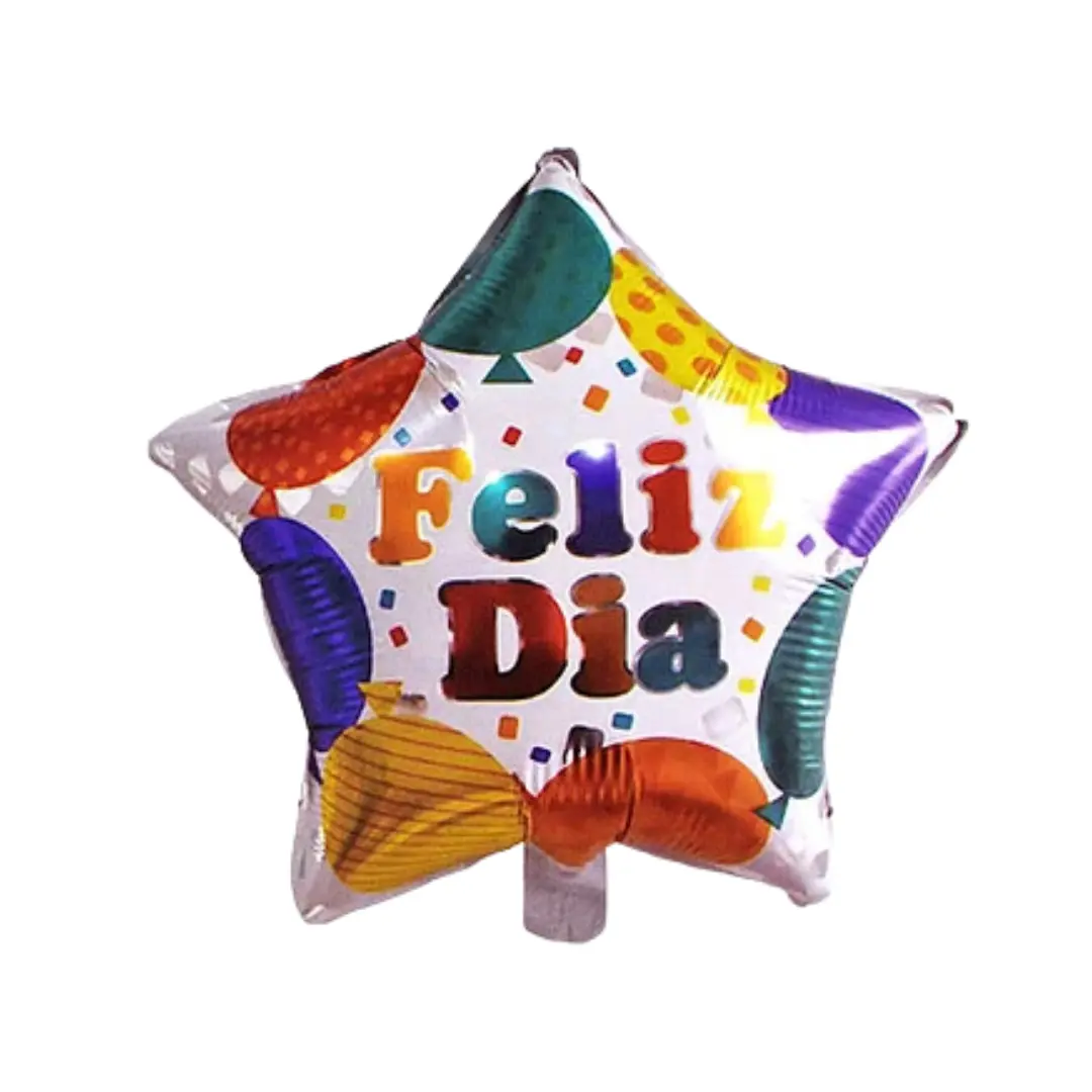 Globo 45cm feliz día estrella globitos un