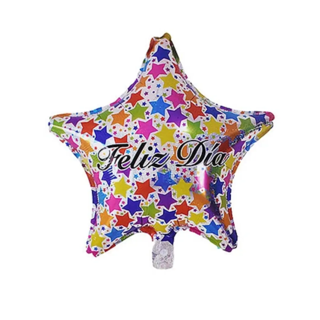 Globo 45cm feliz día estrella y estrellitas un