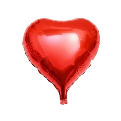 Globo 22cm corazón rojo liso un