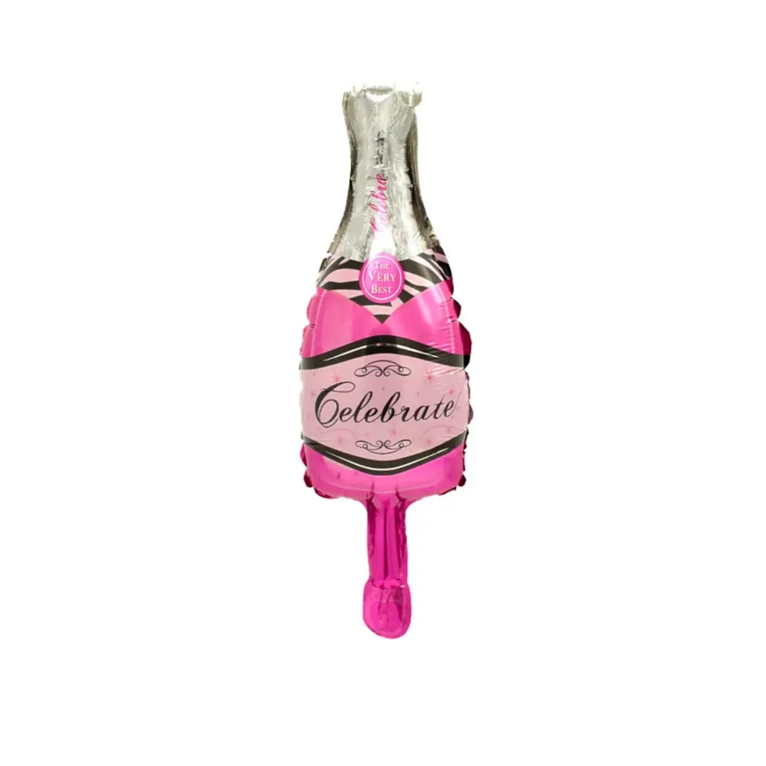 Globo 35cm botella rosada un