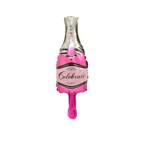Globo 35cm botella rosada un