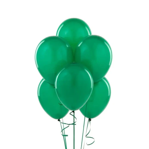 Globo R9 látex liso verde 50un