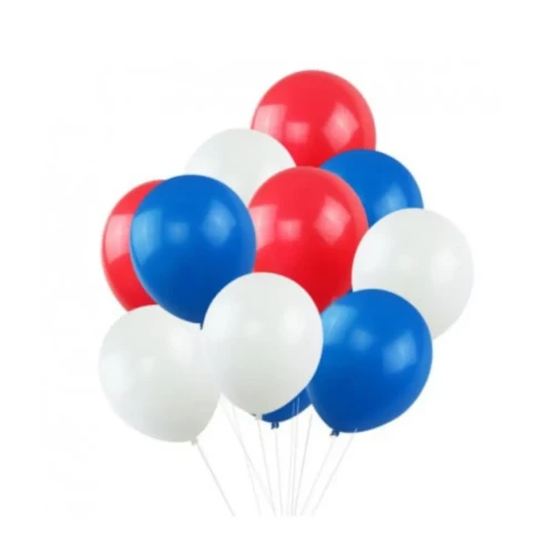 Globos R9 tricolor 50un