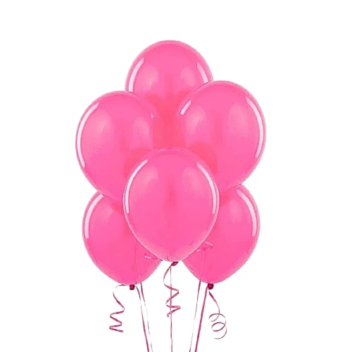 Globo R9 látex liso rosados 50un