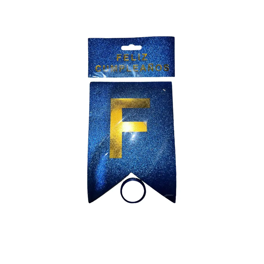 Banderín F.C azul holográfico un