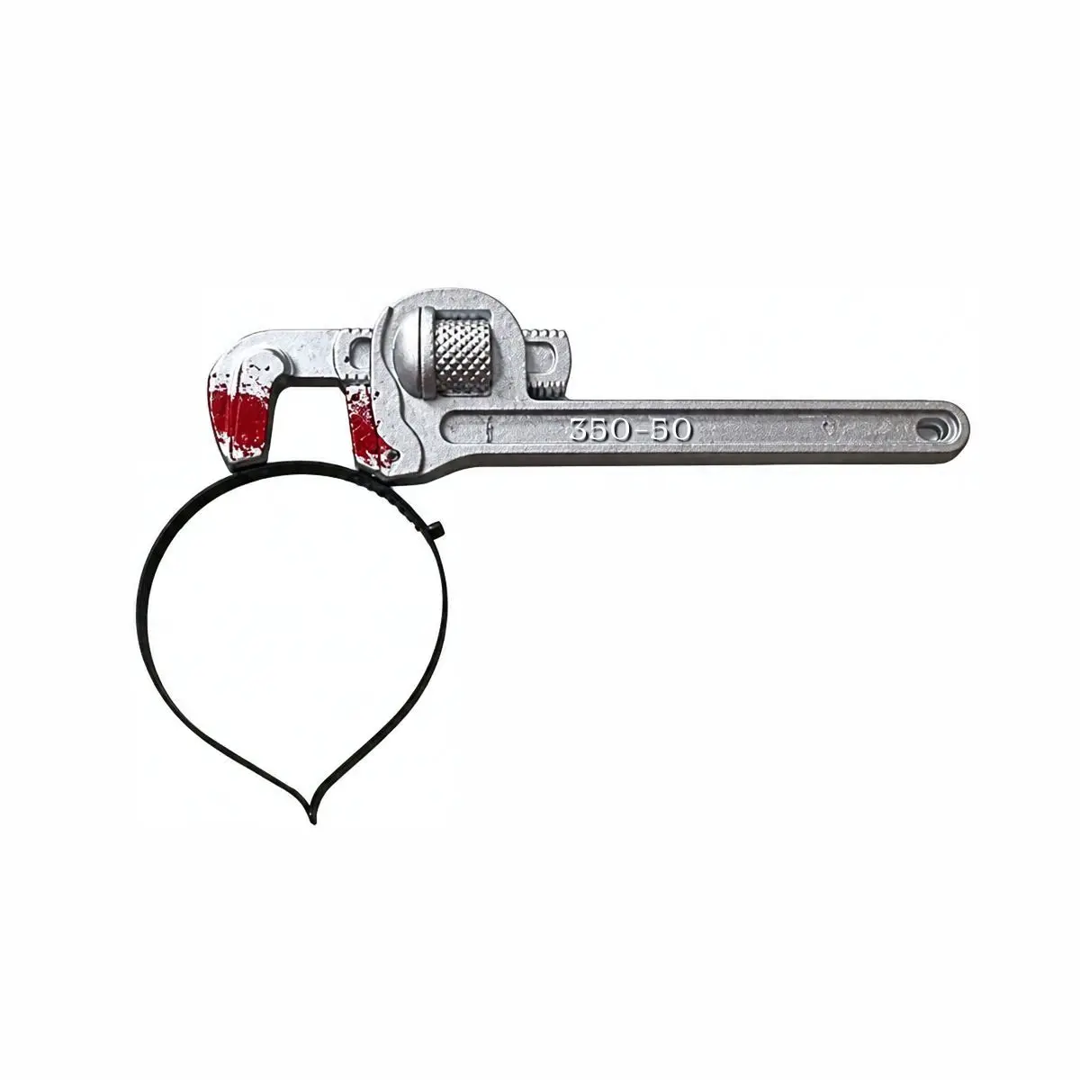 Llave plástica plateada un