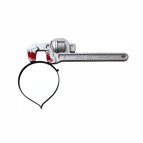 Llave plástica plateada un