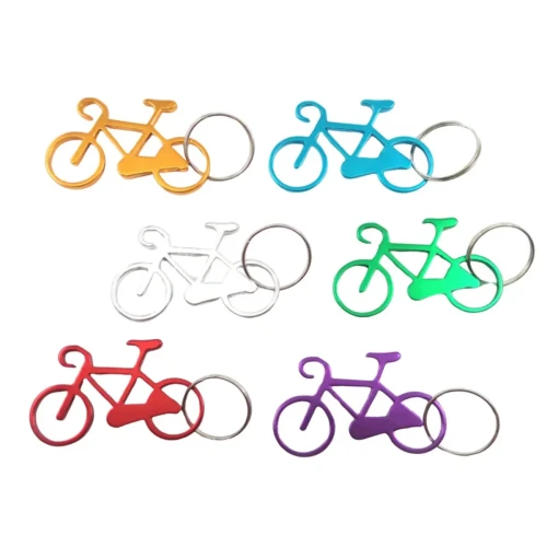 Llavero metálico bicicleta un