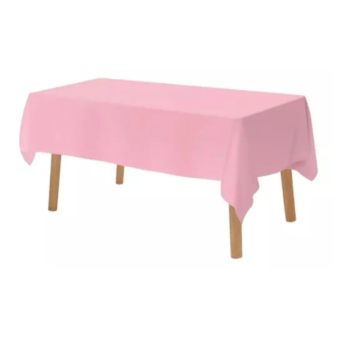 Mantel plástico rosado 137x274 cm un