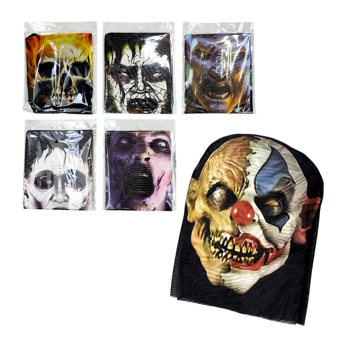 Máscara tela delgada pintada un