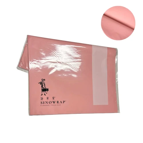 Papel flores eco rosado 40un