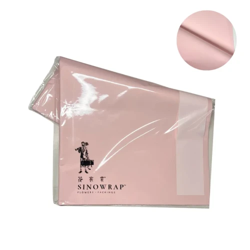 Papel flores eco rosado pastel 40un
