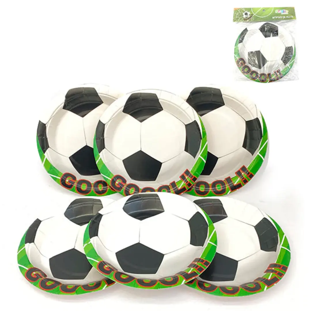 Plato fútbol 6un
