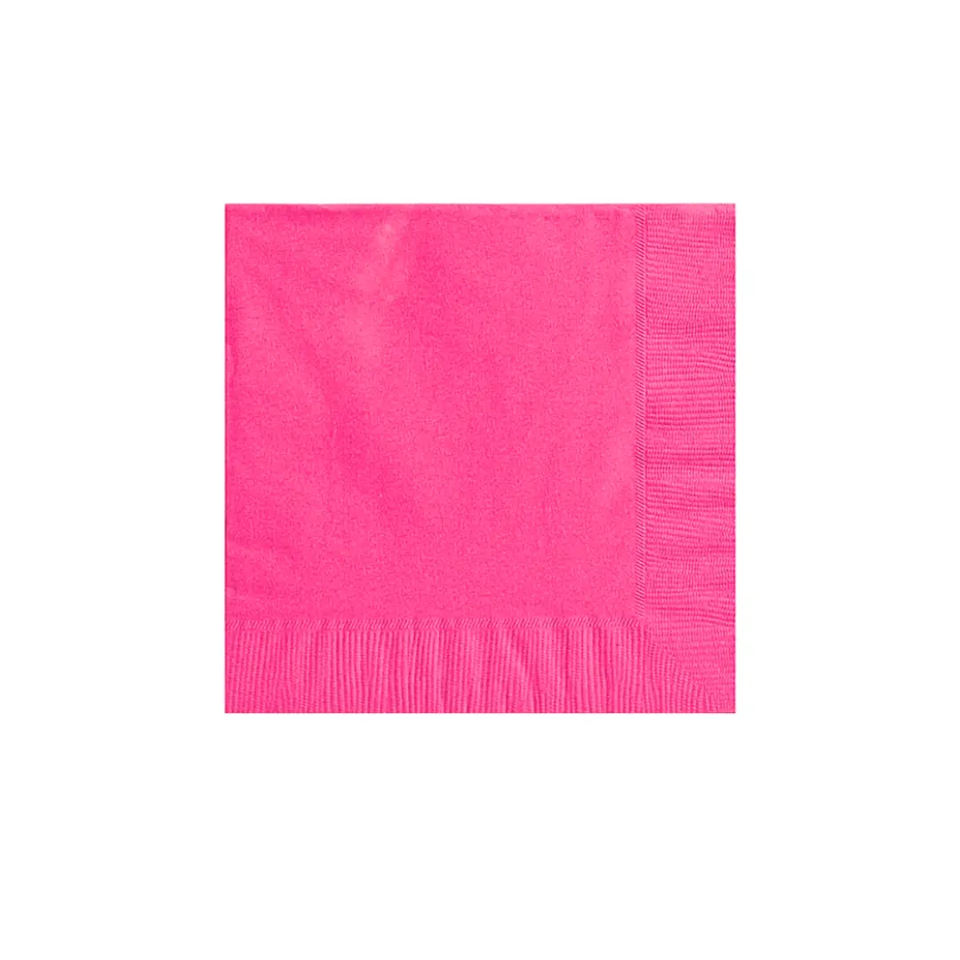 Servilletas fucsia 33x33cm un
