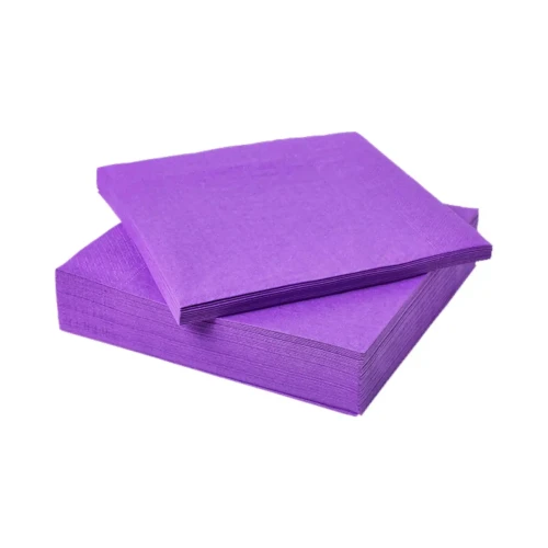 Servilleta morada 33x33cm 20un