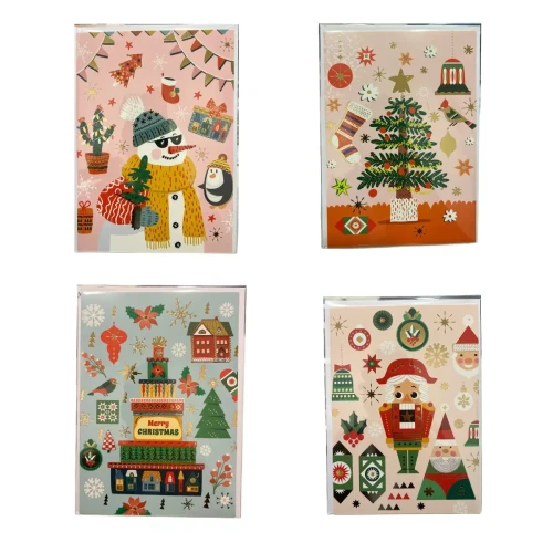 Tarjeta navideña 12.5x17,5cm un