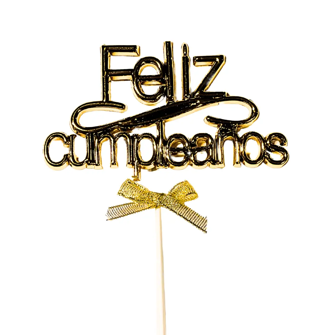 Topper feliz cumpleaños cinta un