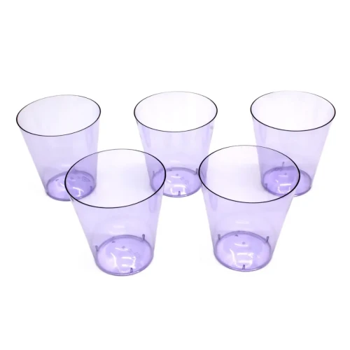 Vasos shot acrílico morado 60ml 20un