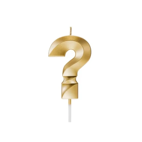 Vela signo interrogación ? un