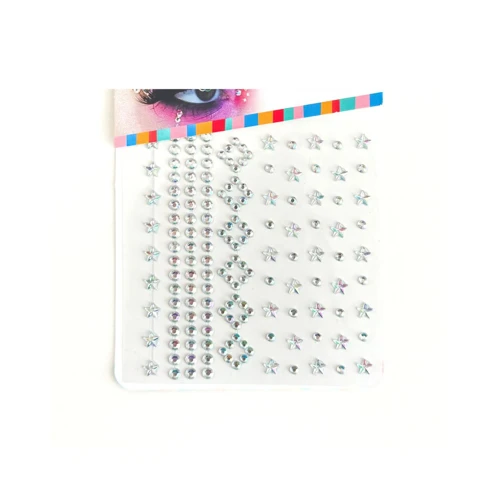 Adhesivo facial estrellas nacarado un