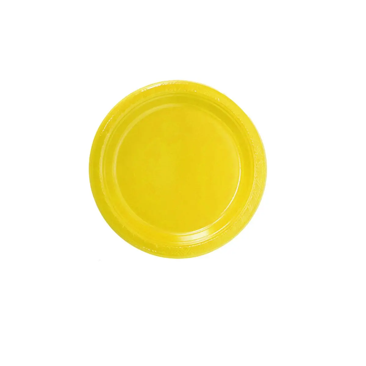 Plato 18cm cartón amarillo 10un