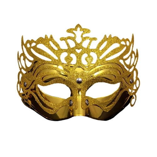 Antifaz dorado escarcha un