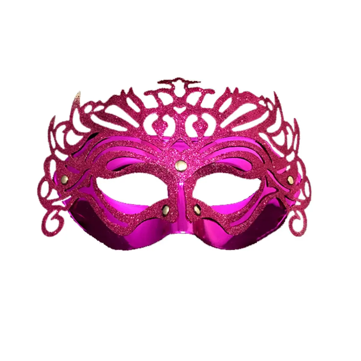 Antifaz fucsia escarcha un