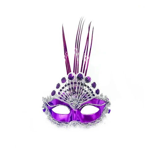 Antifaz veneciano morado un