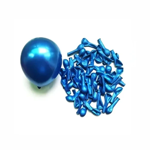 Globo R6 azul cromado 25un