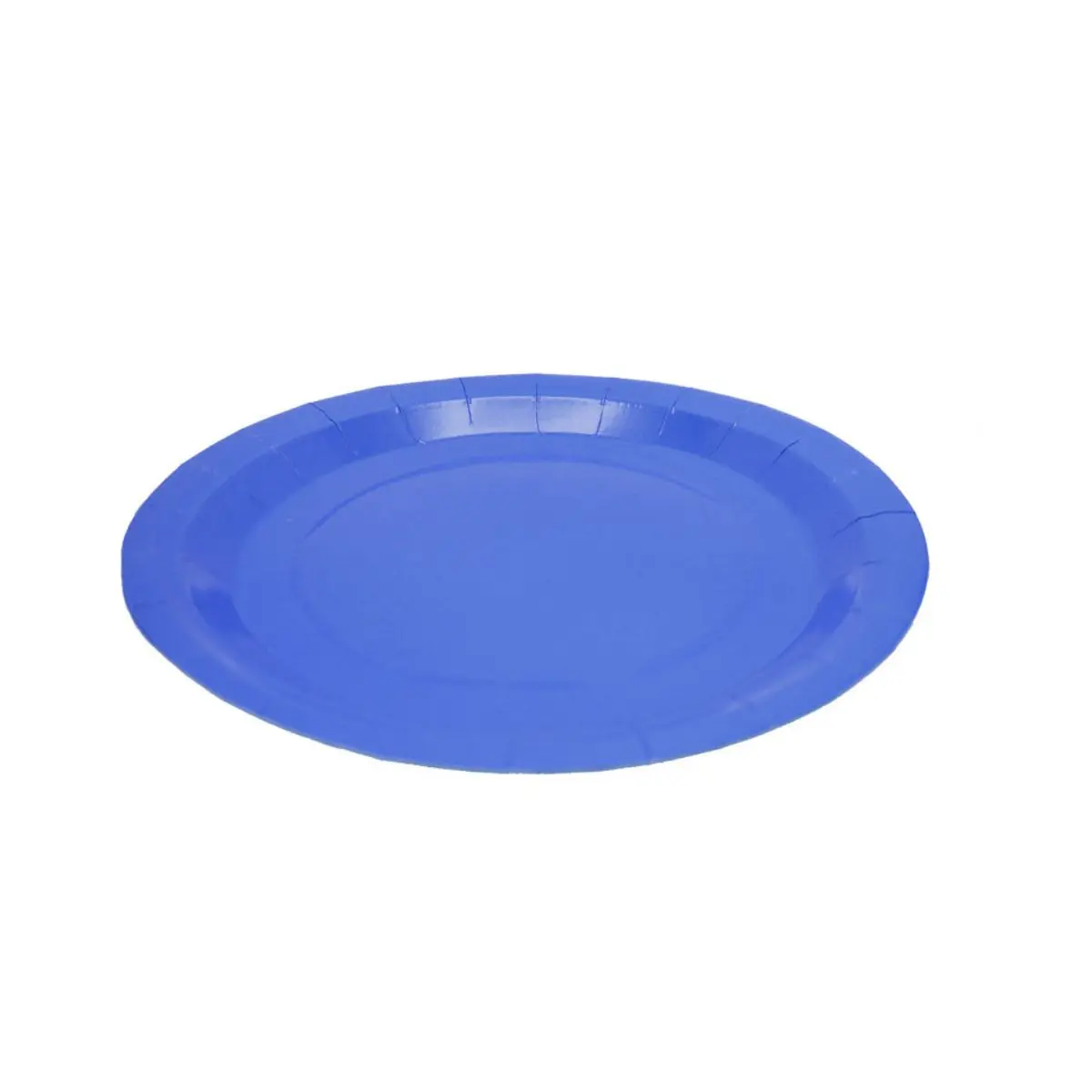 Plato 18cm cartón azul 10un