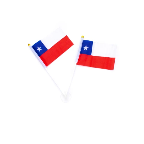 Bandera Chile para auto 6x9cm un