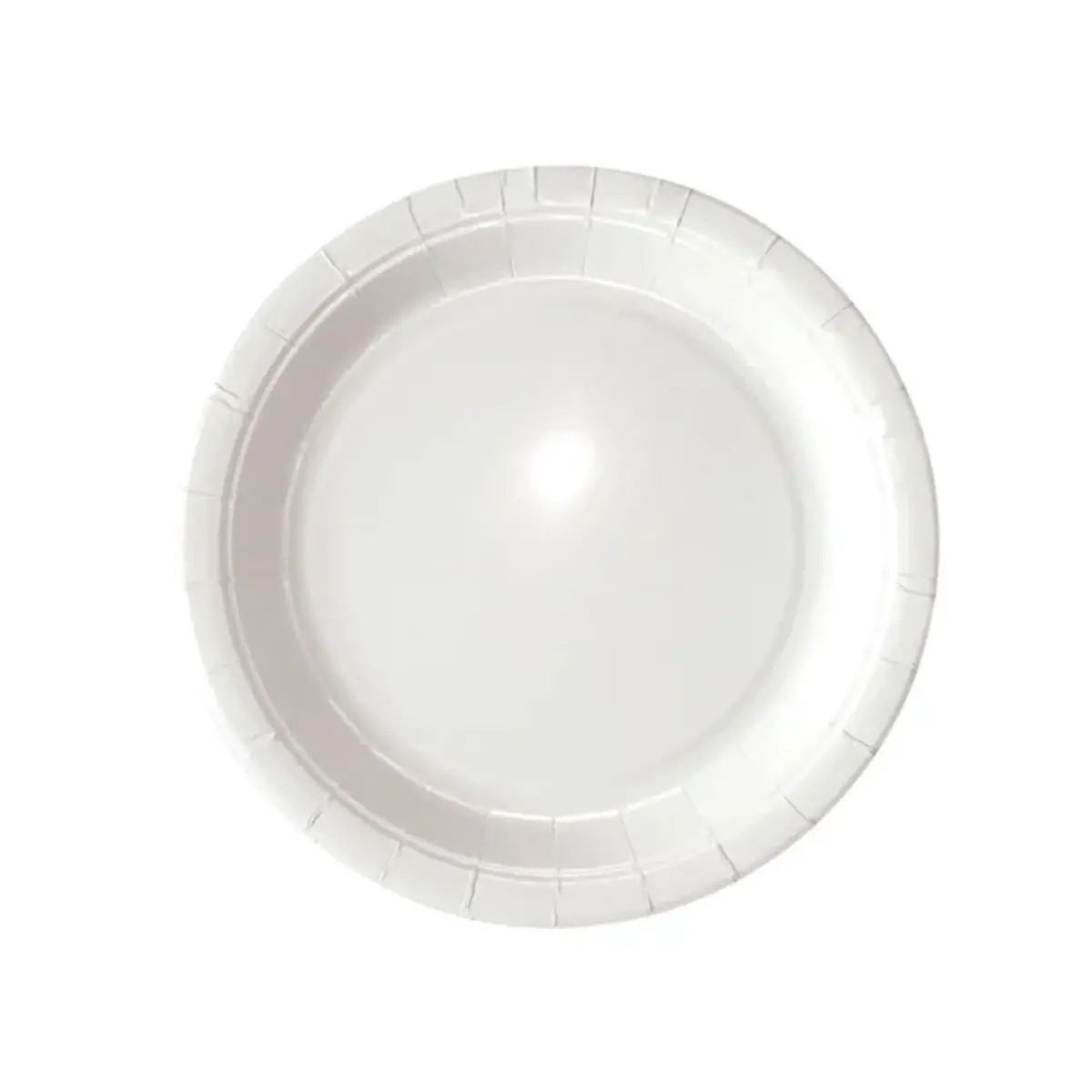 Plato 18cm cartón blanco 10un