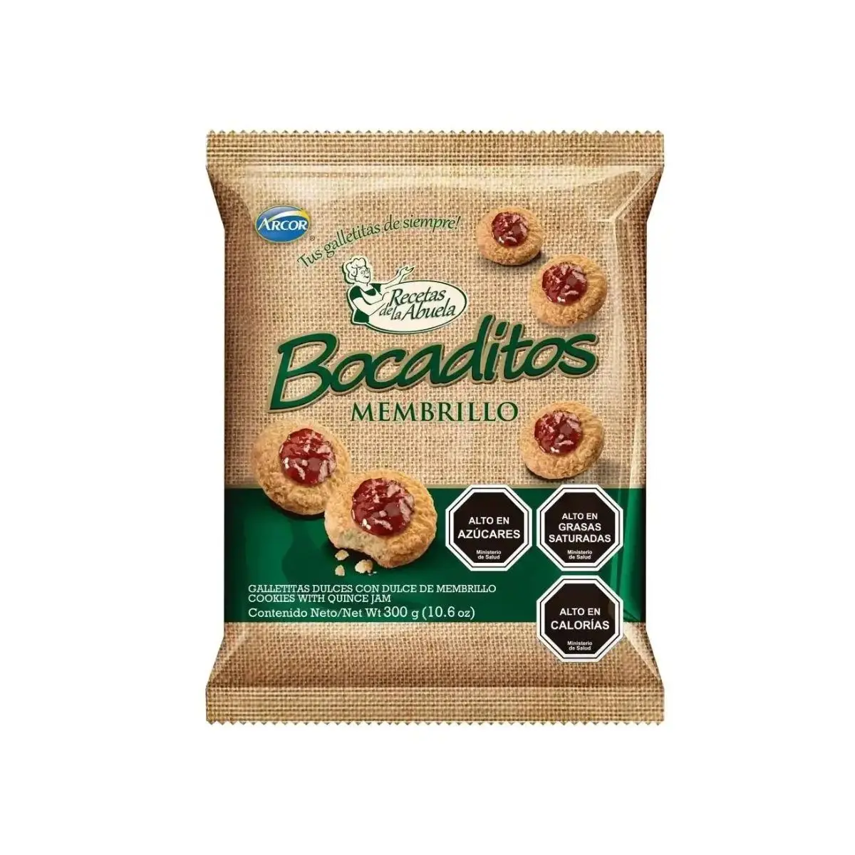 Galleta bocaditos membrillo 300gr
