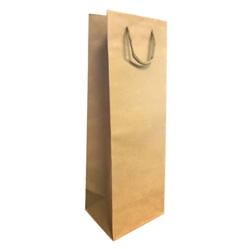 Bolsa de regalo kraft para botelllas un