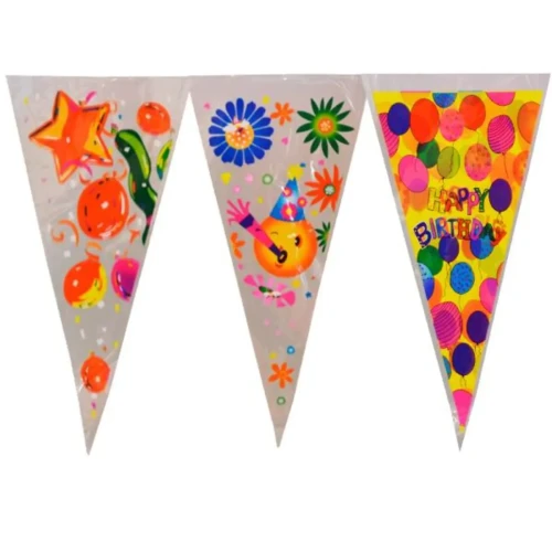 Bolsa para dulces cono 10un