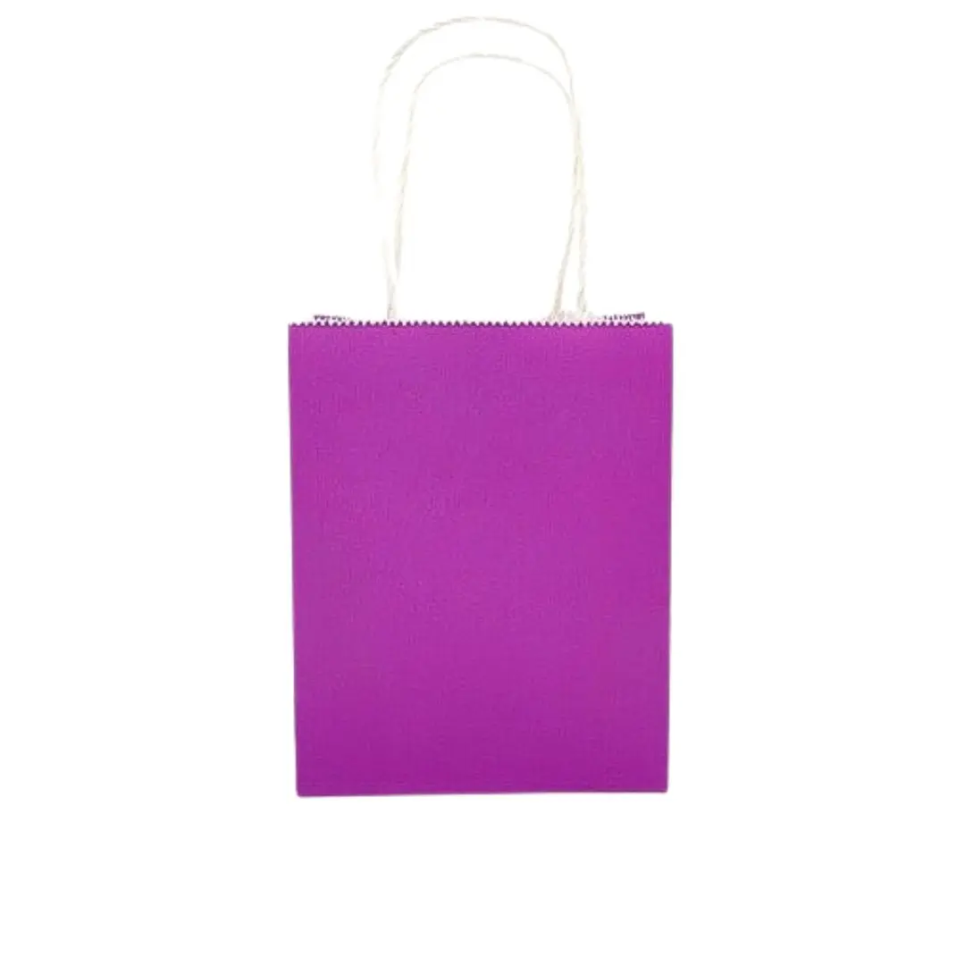 Bolsa de regalo kraft morado un