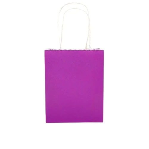 Bolsa de regalo kraft morado un