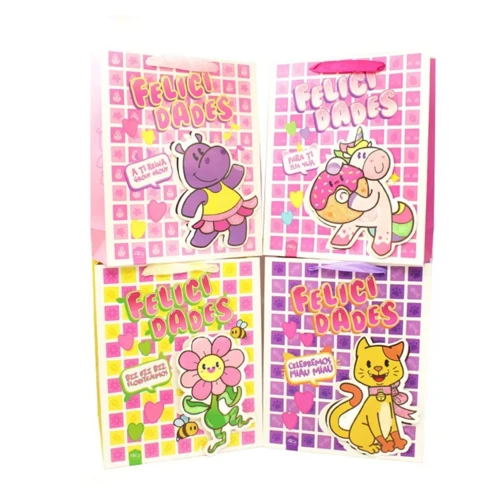 Bolsa de regalo 26x32cm animalitos  un