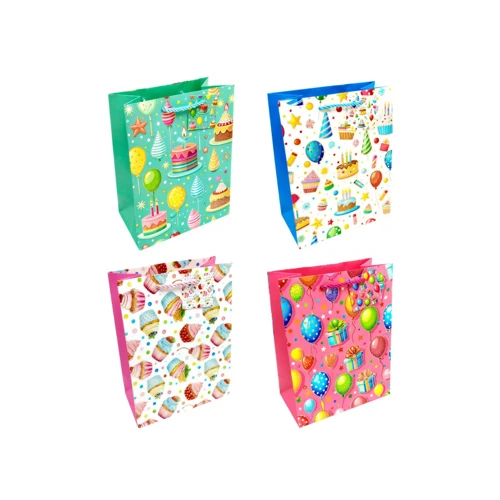 Bolsa de regalo pasteles y fiesta 26x32cm un