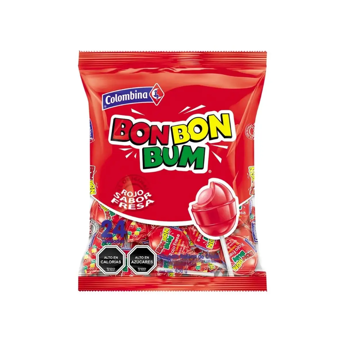 Bon bon bum fresa 24unidades