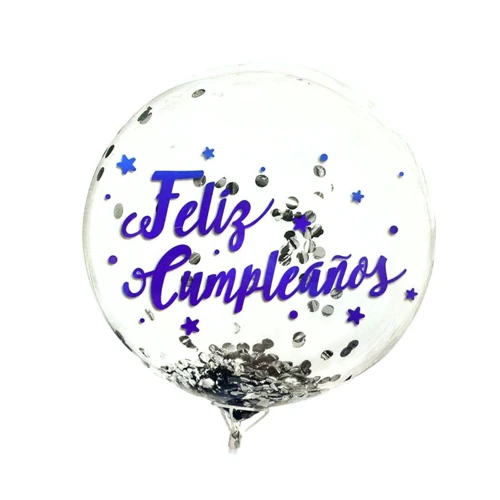 Burbuja 18" con texto FC azul un