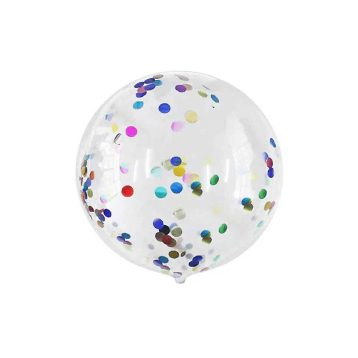 Globo 18" burbuja confeti colores un