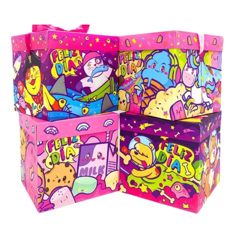 Caja 22x22cm feliz día Kawaii un