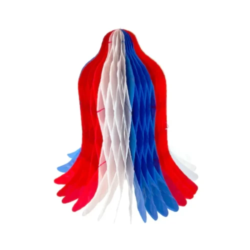 Adorno campana tricolor 30cm un
