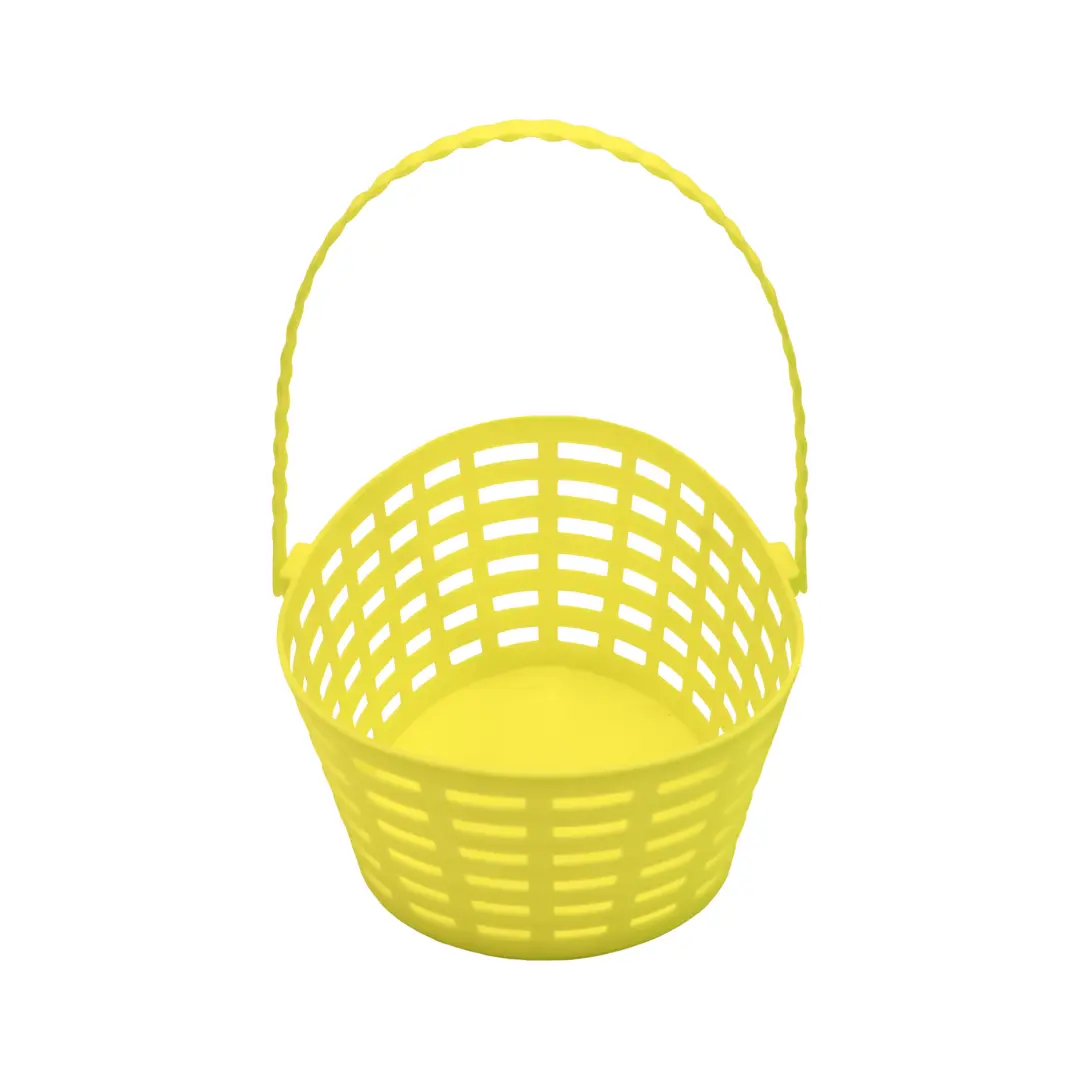 Canasto huevito 20.3x16.5x9.5cm amarillo un