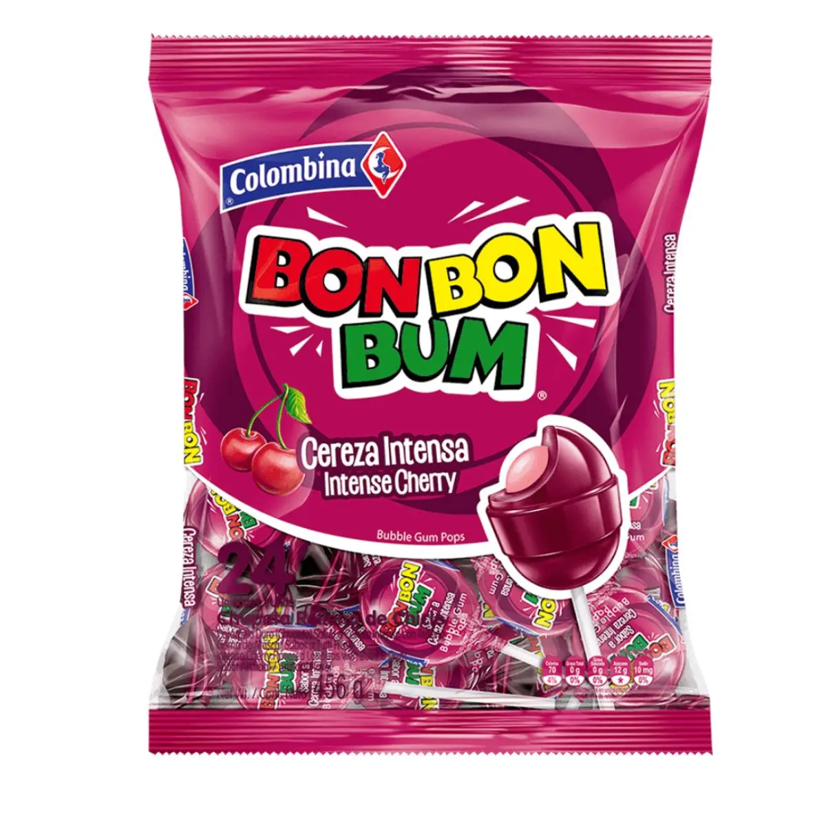 Bon bon bum cereza 24unidades