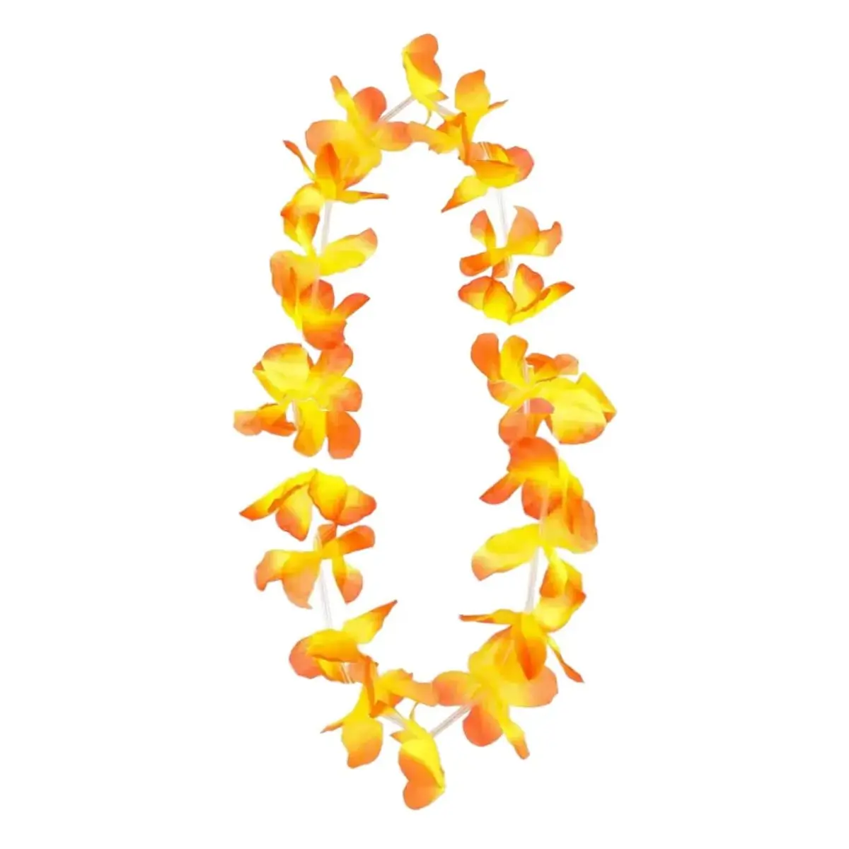 Collar hawaiano amarillo y naranjo un